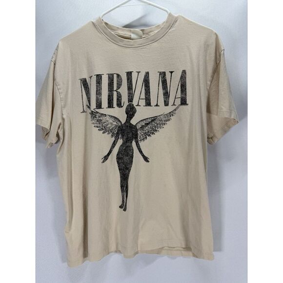 H&M Tops - H‎ & M Nirvana Women T-Shirt Cream Colored Size Medium